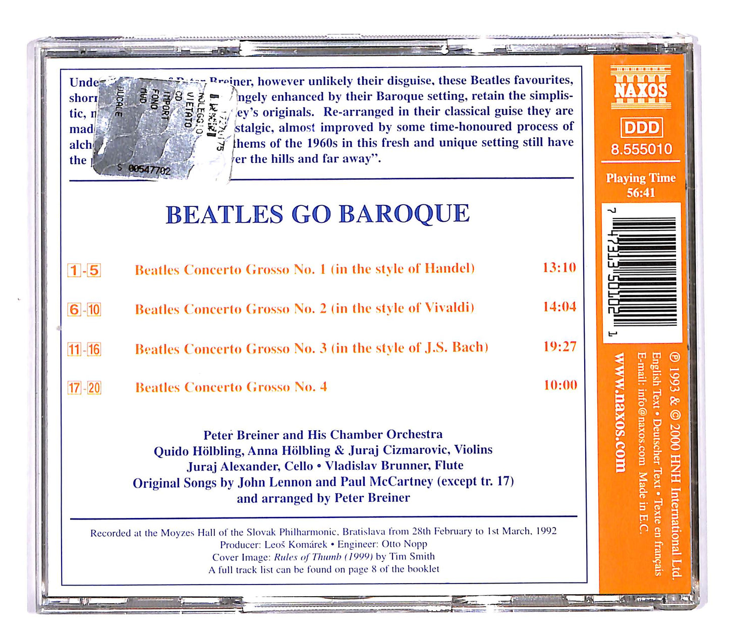 EBOND Various - Beatles Go Baroque CD CD058048