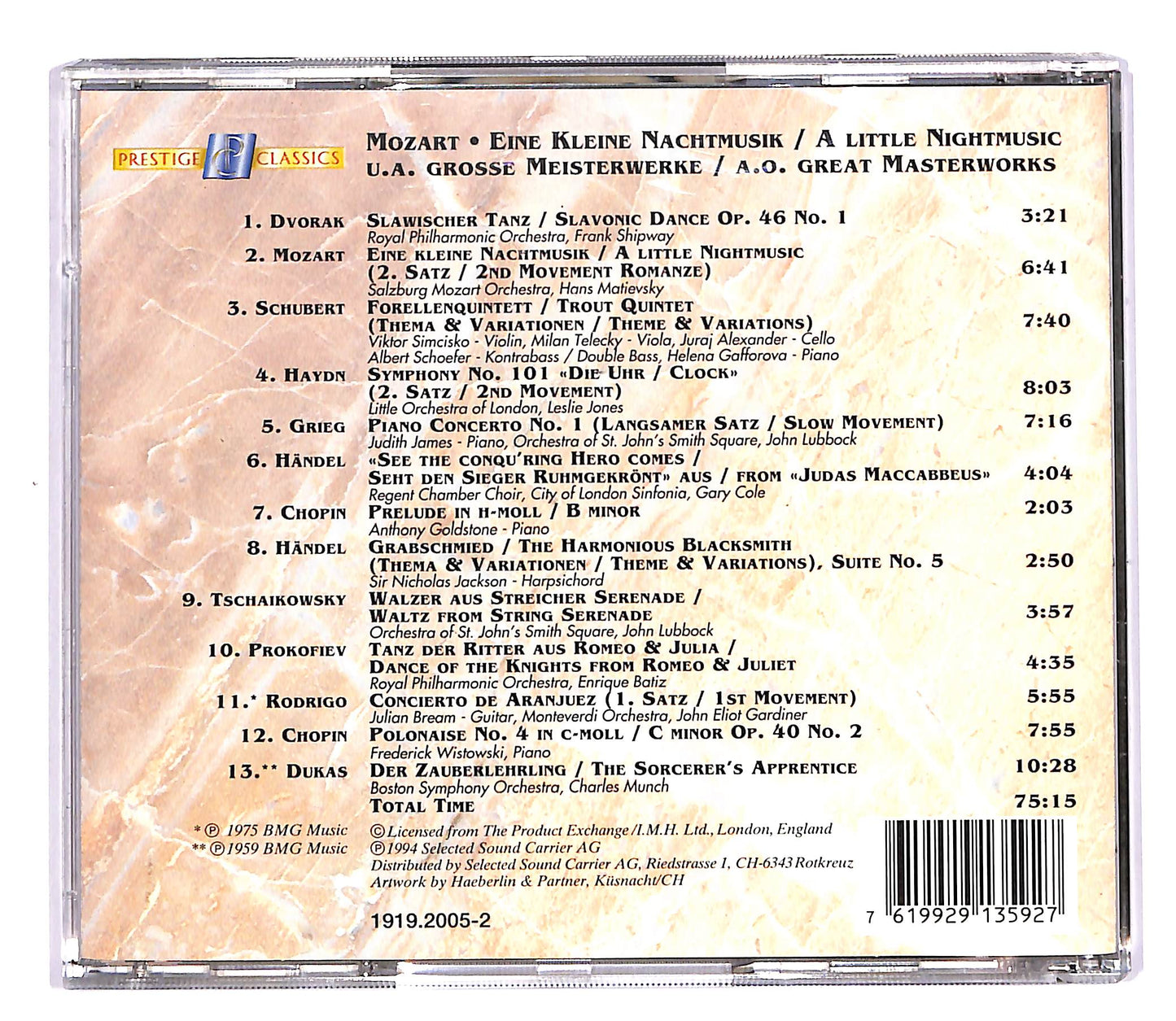 EBOND Various - the greatest classics Mozart CD CD058106