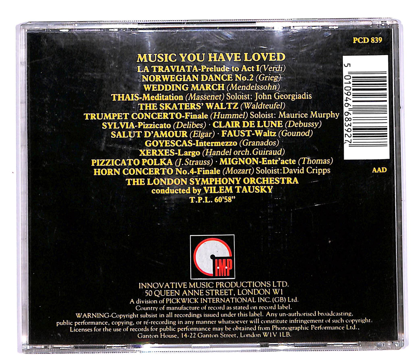 EBOND Vilem Tausky - Music You Have Loved CD CD058132