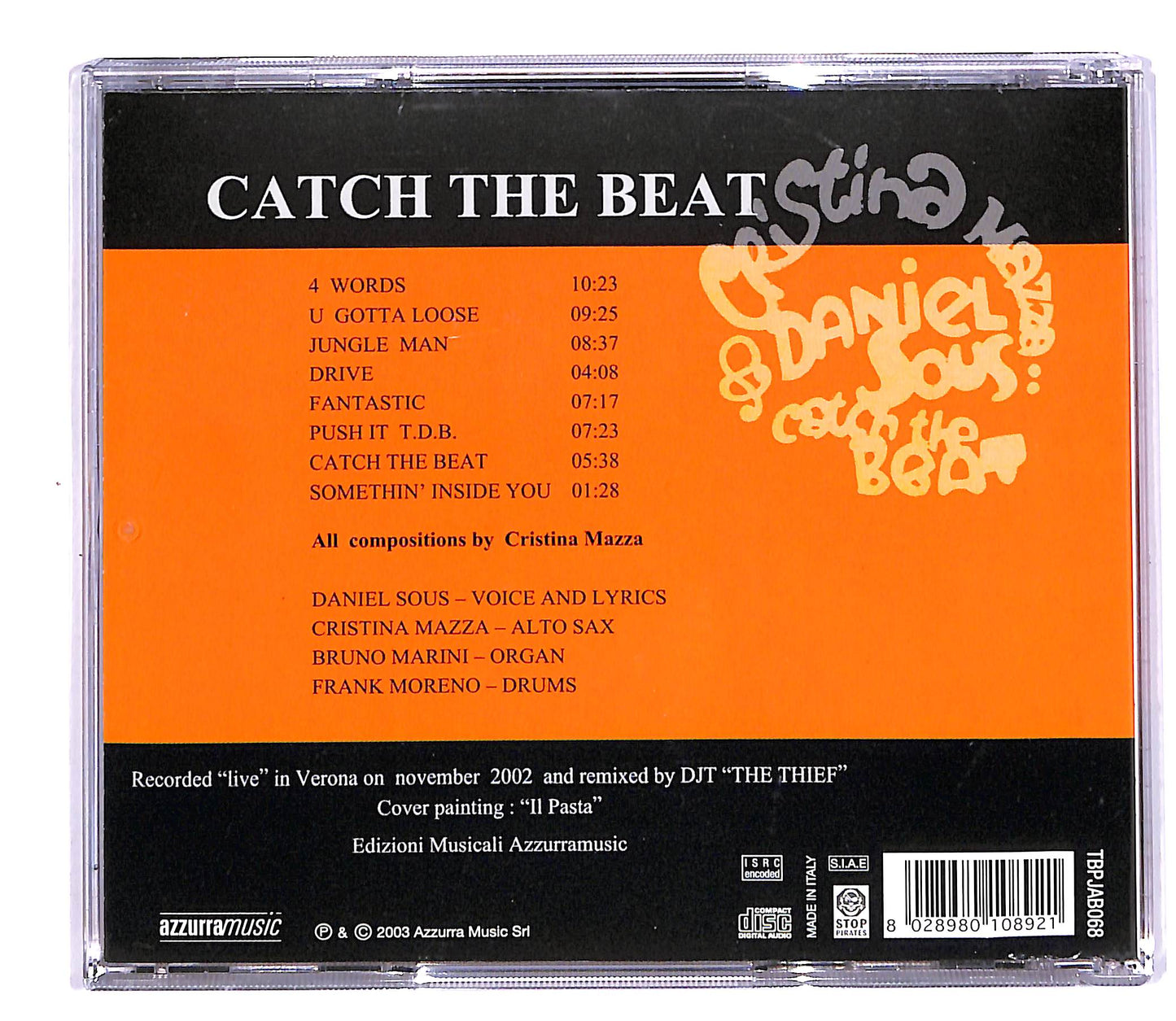 EBOND Cristina Mazza e Daniel Sous - Catch The Beat CD CD058153