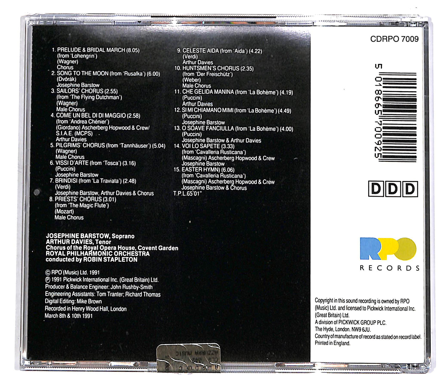 EBOND Opera Spectacula 2 - RPO / Stapleton CD CD058610