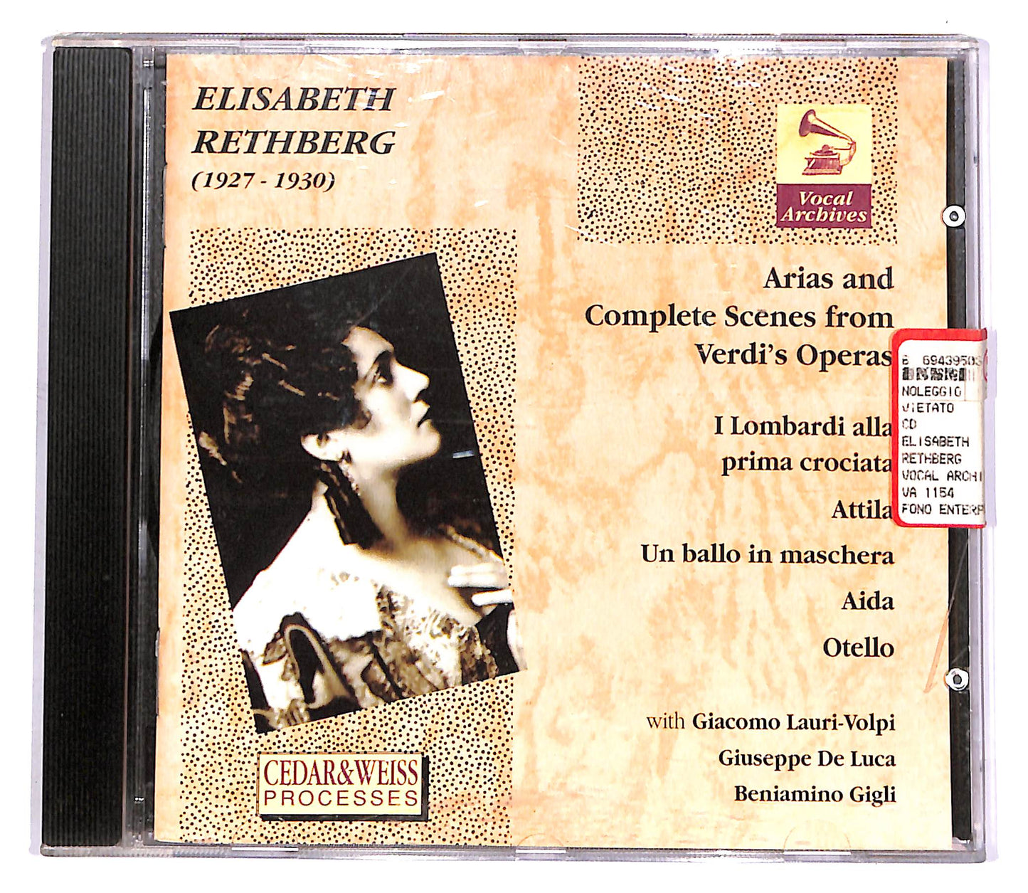 EBOND Elisabeth Rethburg Sings Verdi CD CD058612