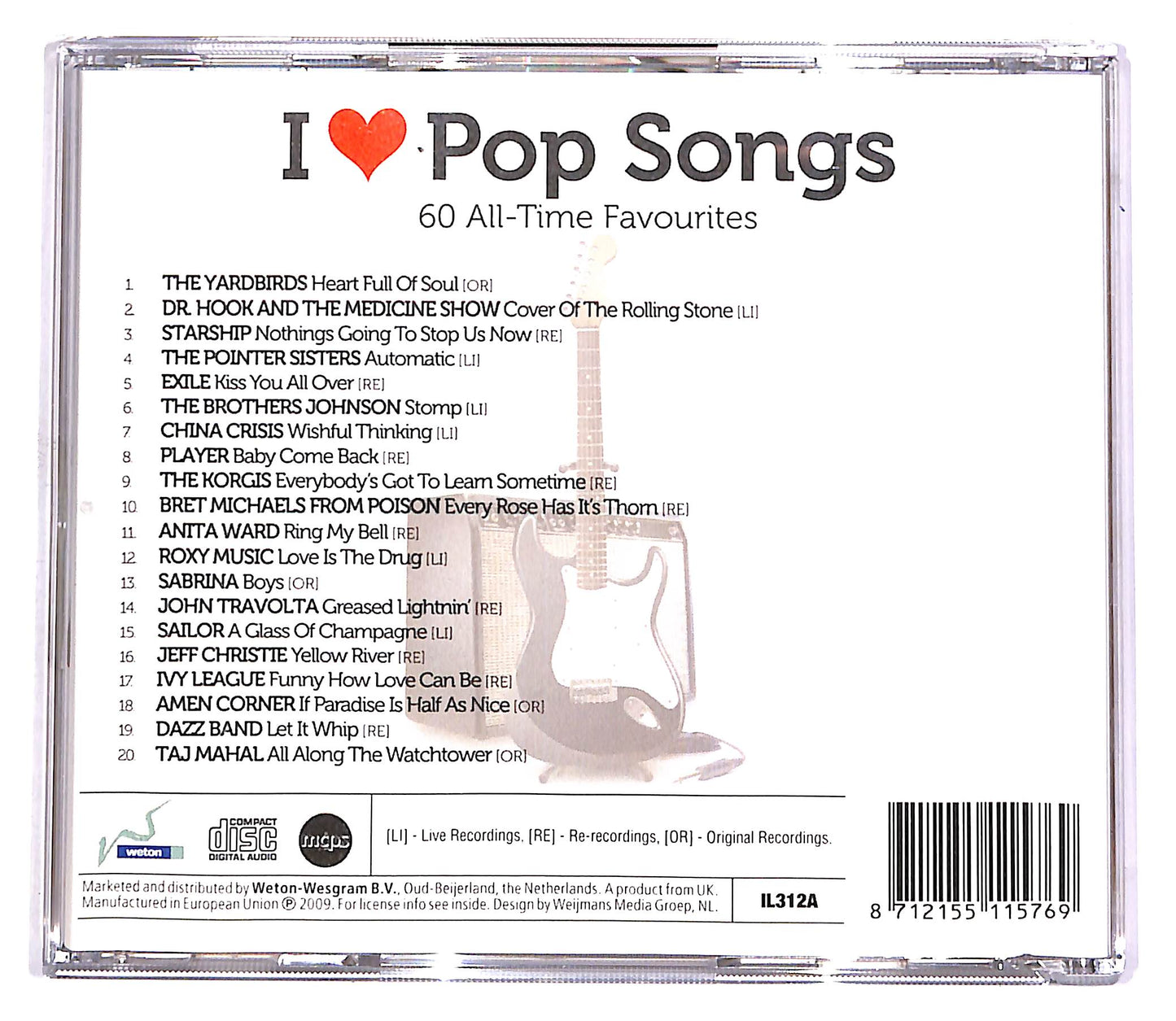 EBOND Various - I Love Pop Songs - Vol.1 CD CD058636