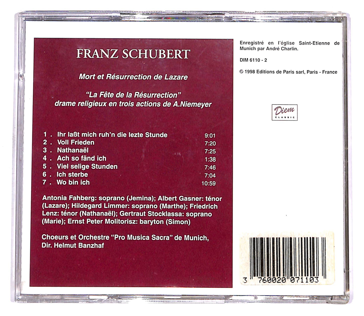 EBOND Schubert - Lazare EDITORIALE CD CD058647