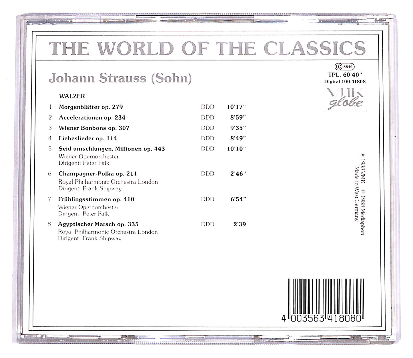 EBOND Johann Strauss Jr. - Johann Strauss (Sohn) CD CD058659