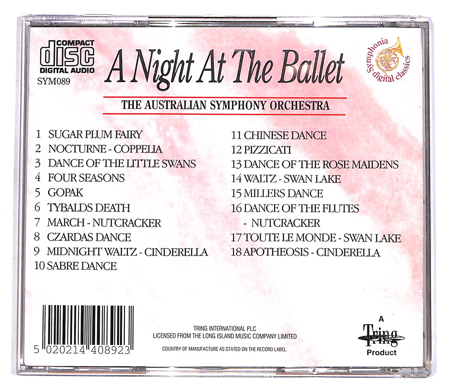 EBOND The Australian Symphony Orchestra - A Night At The Ballet CD CD058661