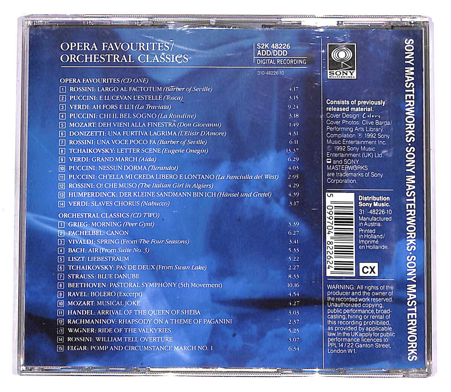 EBOND Take 2 - Opera Favourites & Orchestral Classics (2 dischi) CD CD058663