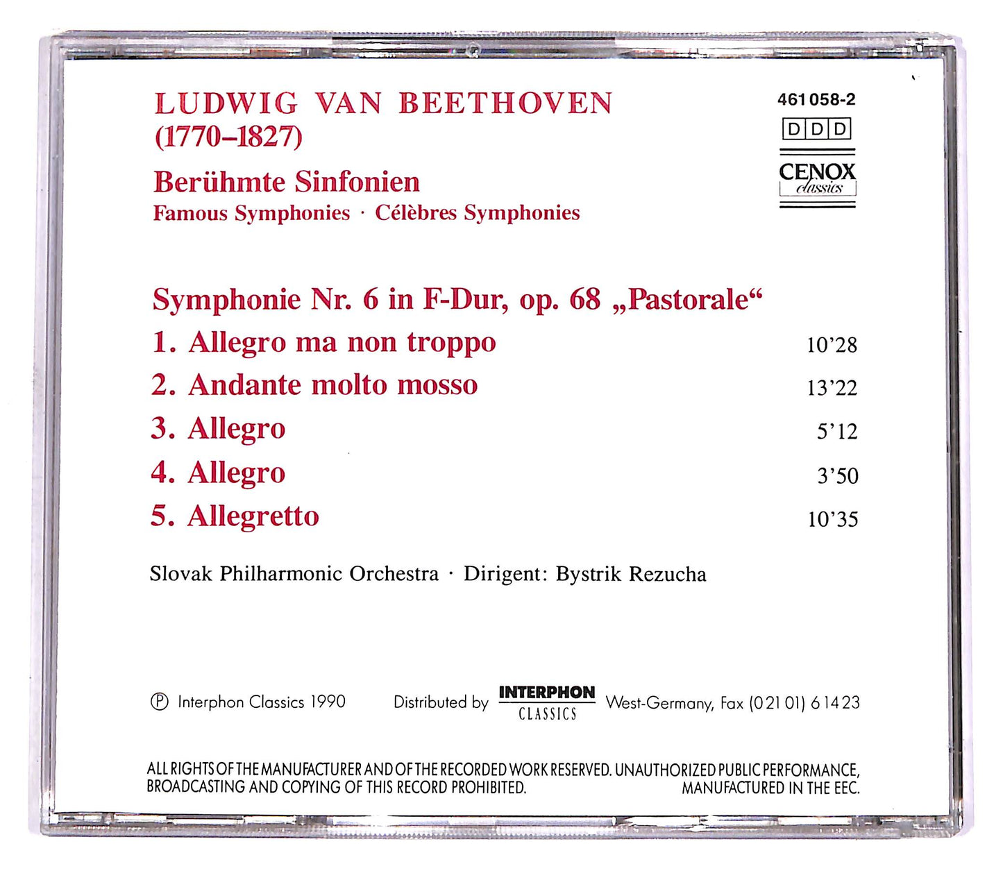 EBOND Ludwig Van Beethoven - Famous Symphonies EDITORIALE CD CD058664