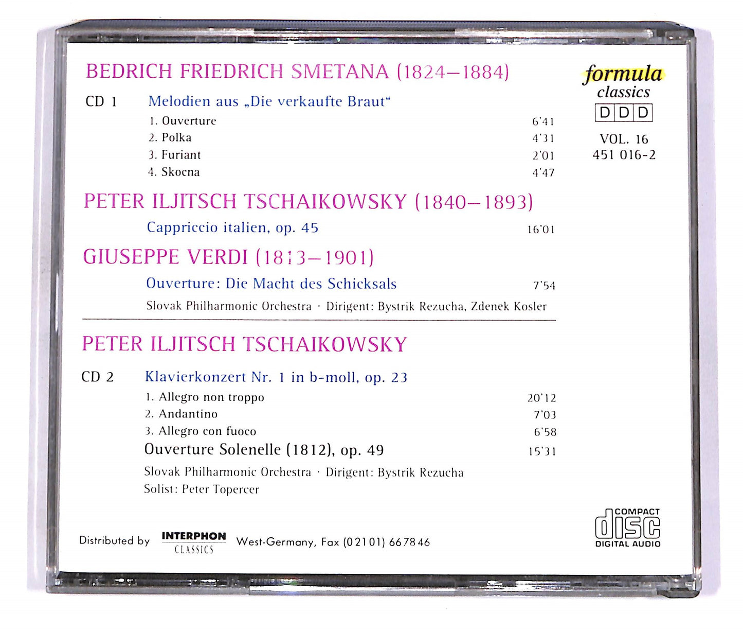 EBOND Smetana, Chaikowsky, Verdi - Beruhmte Orchesterwerke (2 disc) CD CD058703