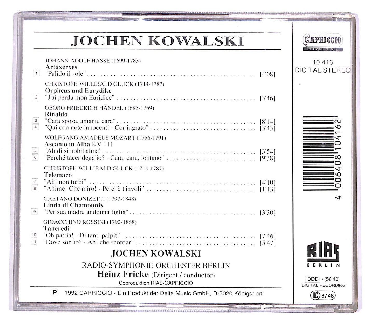 EBOND Jochen Kowalski - Arien CD CD058737