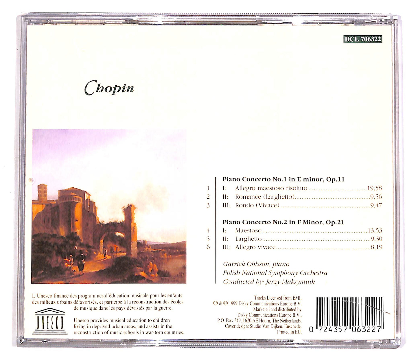 EBOND Chopin - Piano Concertos Nos. 1 & 2 CD CD058919