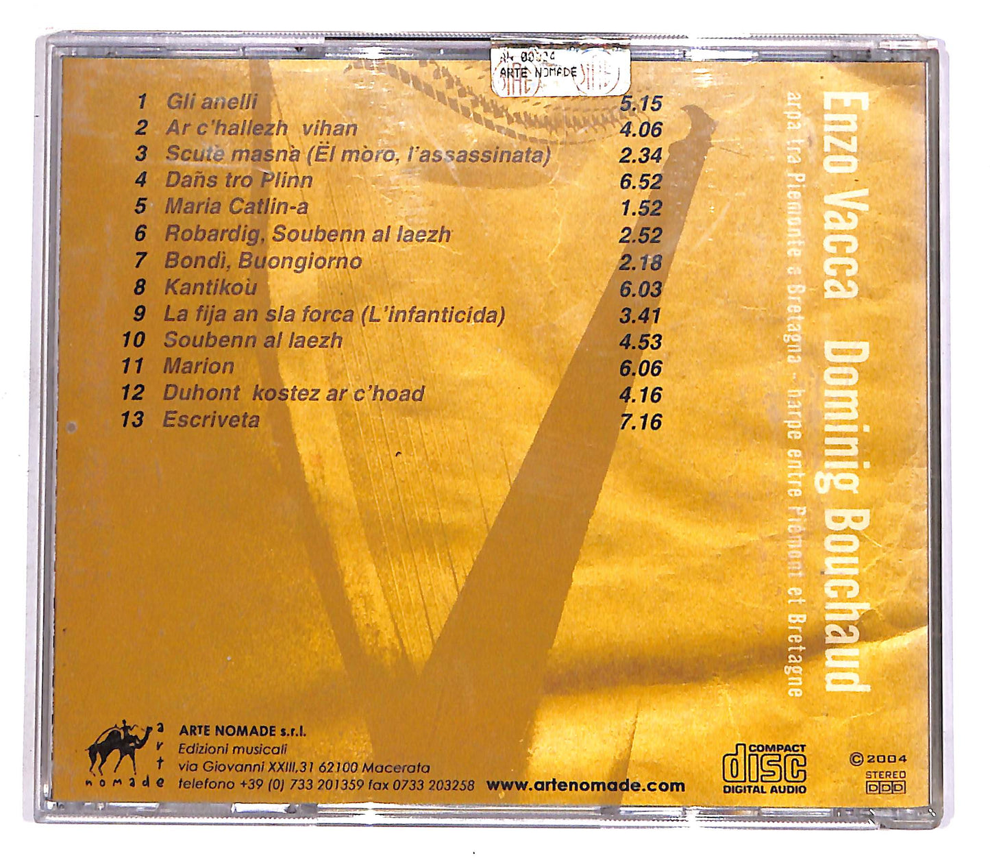 EBOND Enzo Vacca - Doming Bouchaud - Veis EDITORIALE CD CD058946