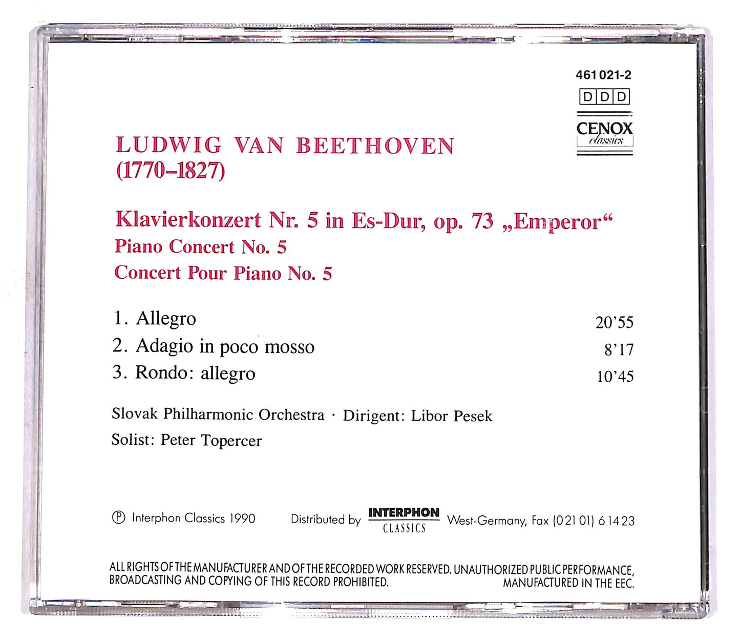 EBOND Ludwig Van Beethoven - Piano Concert EDITORIALE CD CD059002