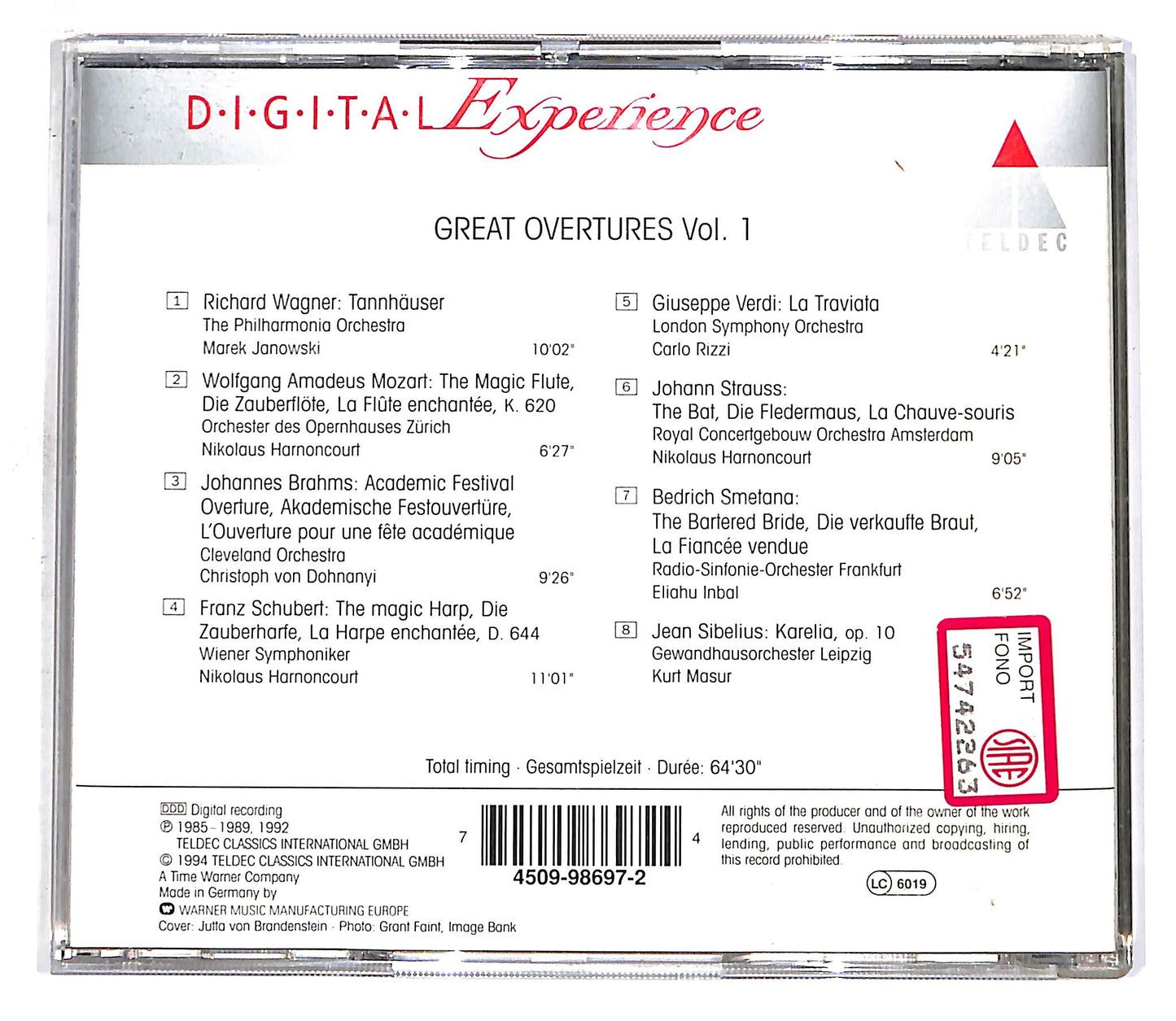 EBOND Great Overtures Vol.1 CD CD059015