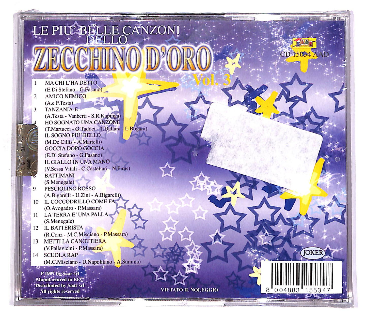 EBOND Le Piu Belle Canzoni Dello Zecchino D'Oro - Vol.3 CD CD059031