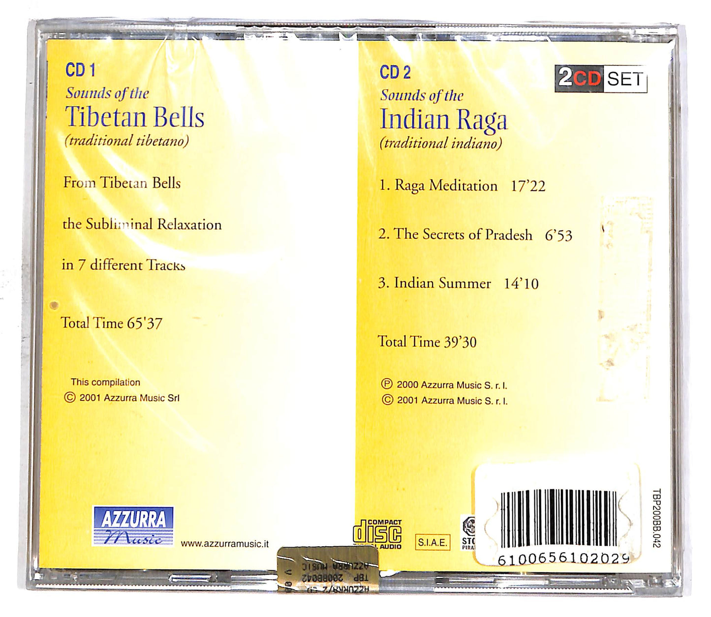 EBOND Sounds Of The Tibetan Bells - Sound Of The Indian Raga CD CD059112