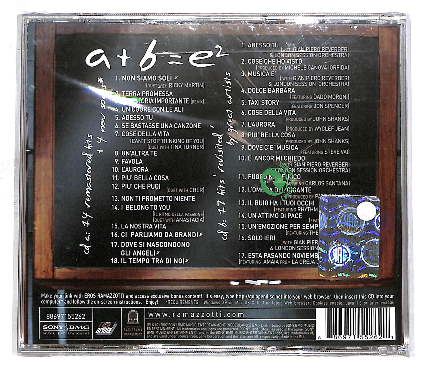 EBOND Eros Ramazzotti - E² (2 dischi) CD CD059128
