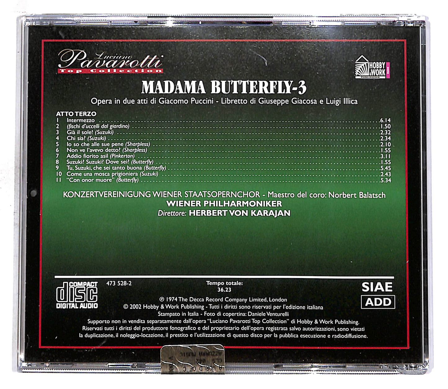 EBOND Madama Butterfly 3 - Luciano Pavarotti - Top Collection EDITOR CD CD059359