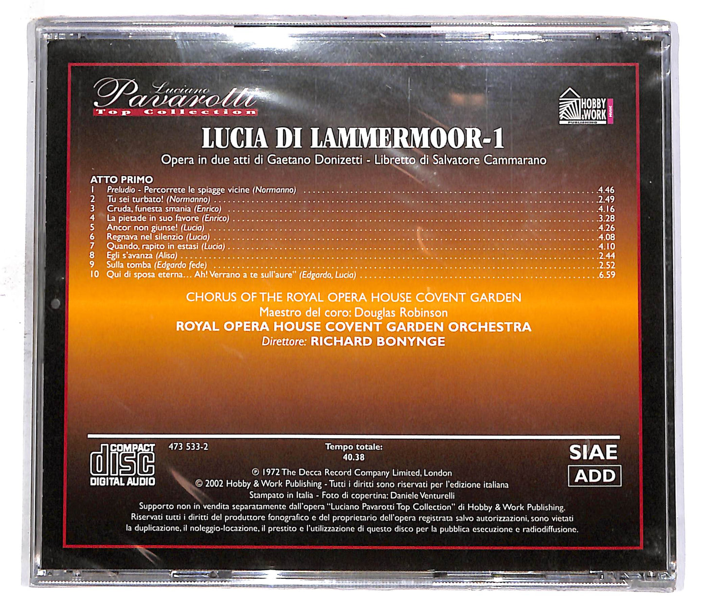 EBOND Lucia Di Lammermoor 1 - Luciano Pavarotti - Top Coll. EDITORIA CD CD059403