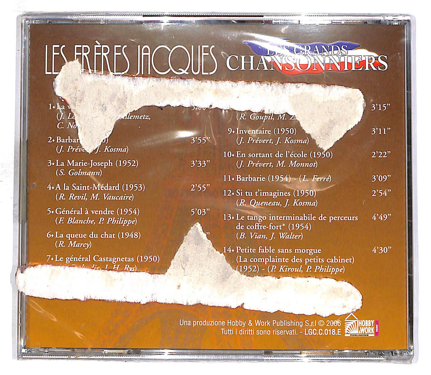 EBOND Les Freres Jacques - Les Freres Jacques EDITORIALE CD CD059413