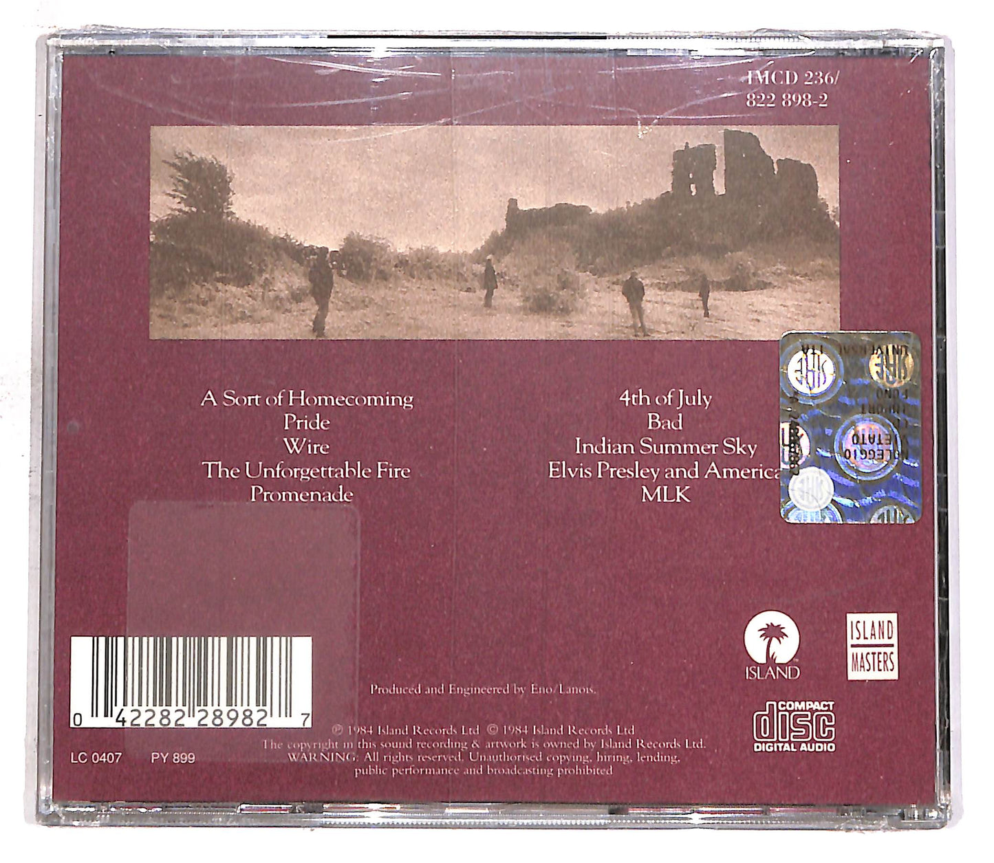 EBOND U2 - The Unforgettable Fire CD CD059462