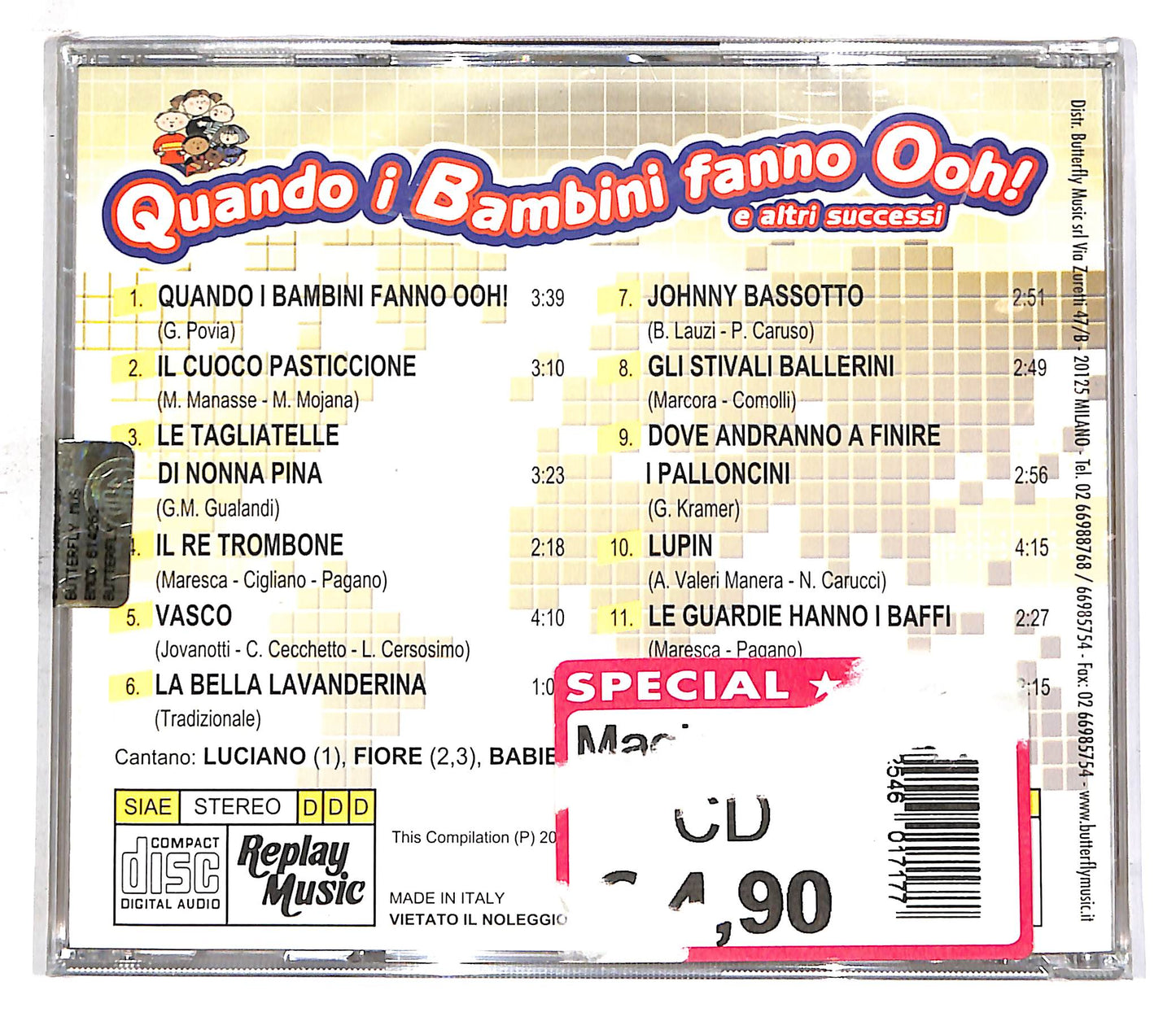 EBOND Quando I Bambini Fanno Ooh! E Altri Successi CD CD059543
