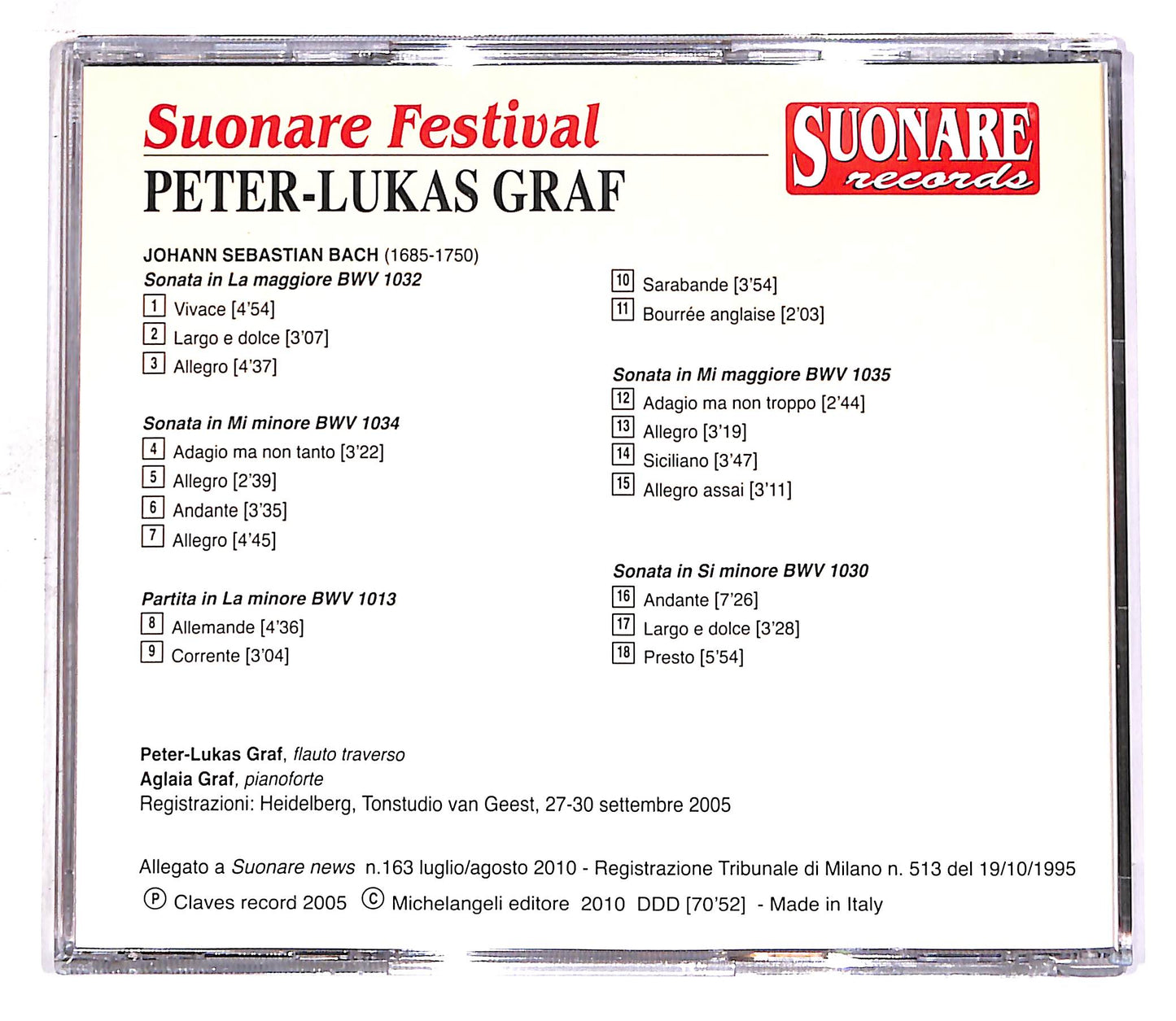 EBOND Peter-Lukas Graf - Peter-Lukas Graf EDITORIALE CD CD059607