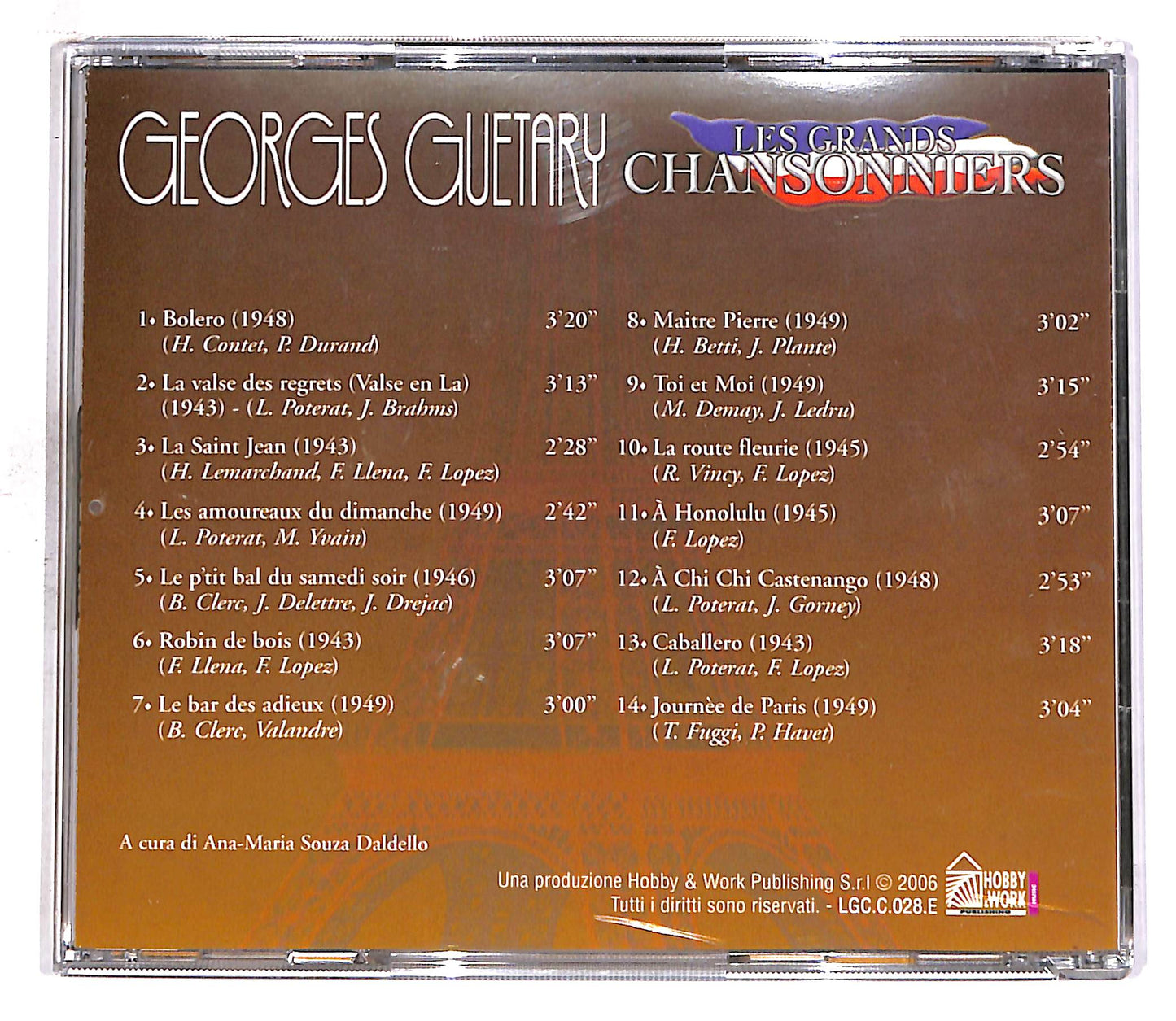 EBOND Les Grands Chansonniers - Georges Guetary EDITORIALE CD CD059662