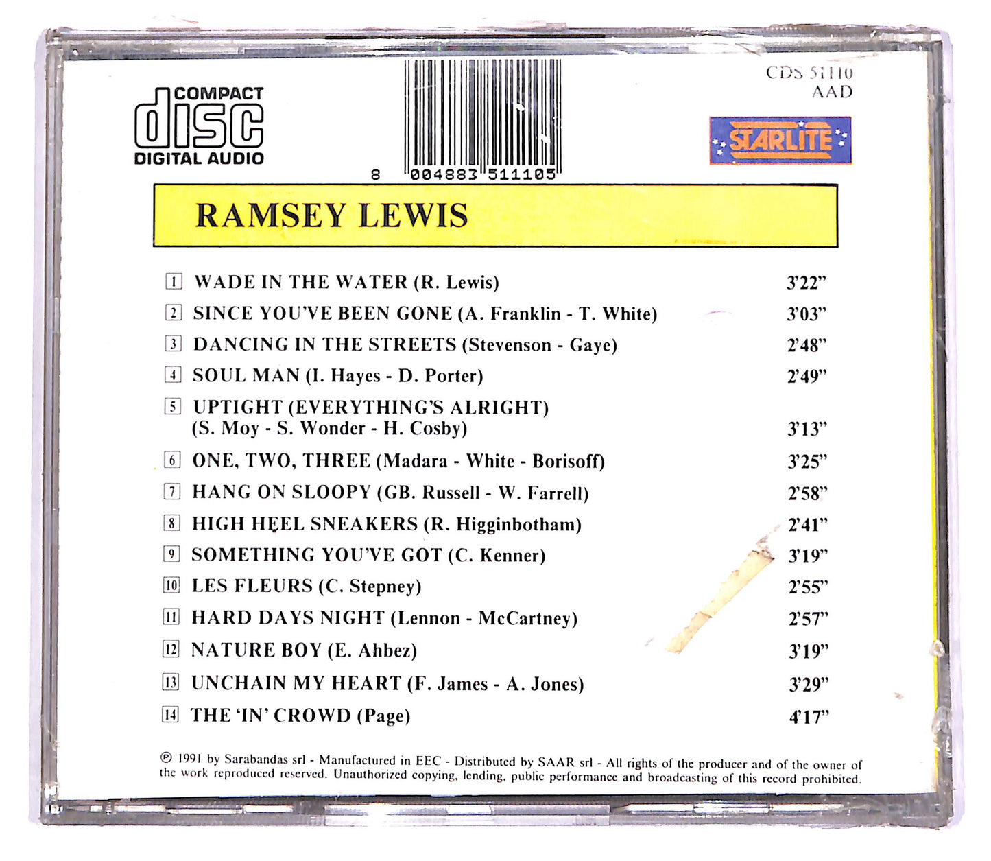 EBOND Ramsey Lewis - Wade In The Water & The 'In' Crowd CD CD059750