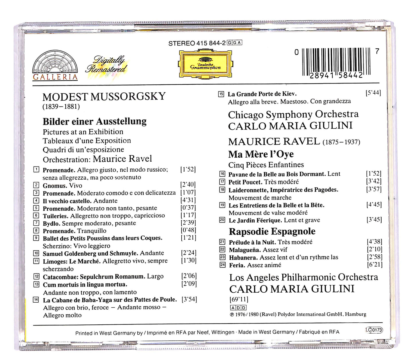 EBOND Mussorgsky - Bilder Einer Ausstellung Ma Mere L'Oye CD CD059851