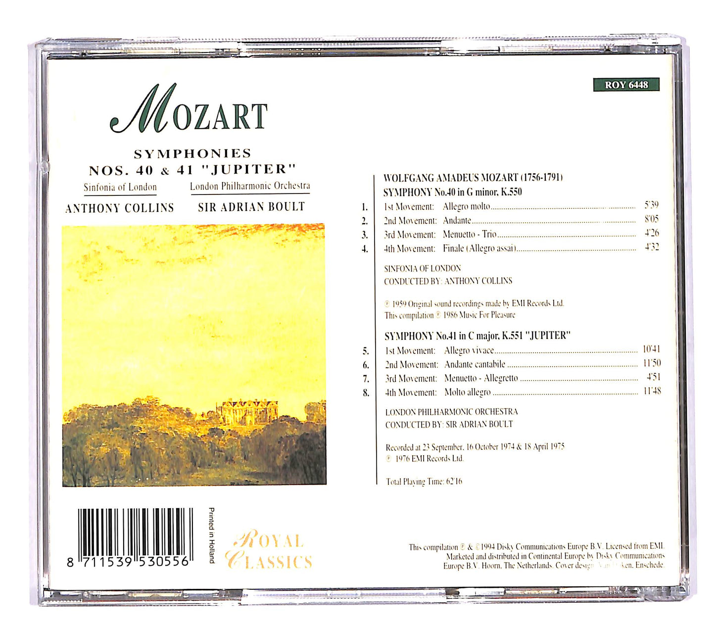 EBOND Mozart - Symphonies Nos. 40 e 41 Jupiter CD CD059902