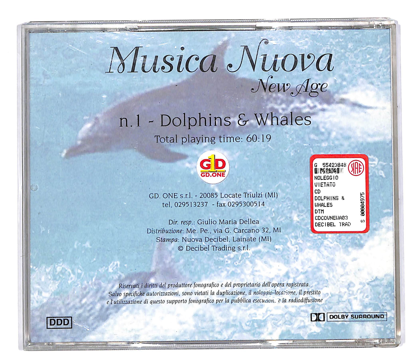 EBOND Various - Dolphins e Whales CD CD059938