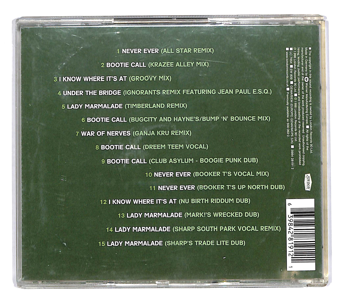 EBOND All Saints - The Remix Album CD CD059944