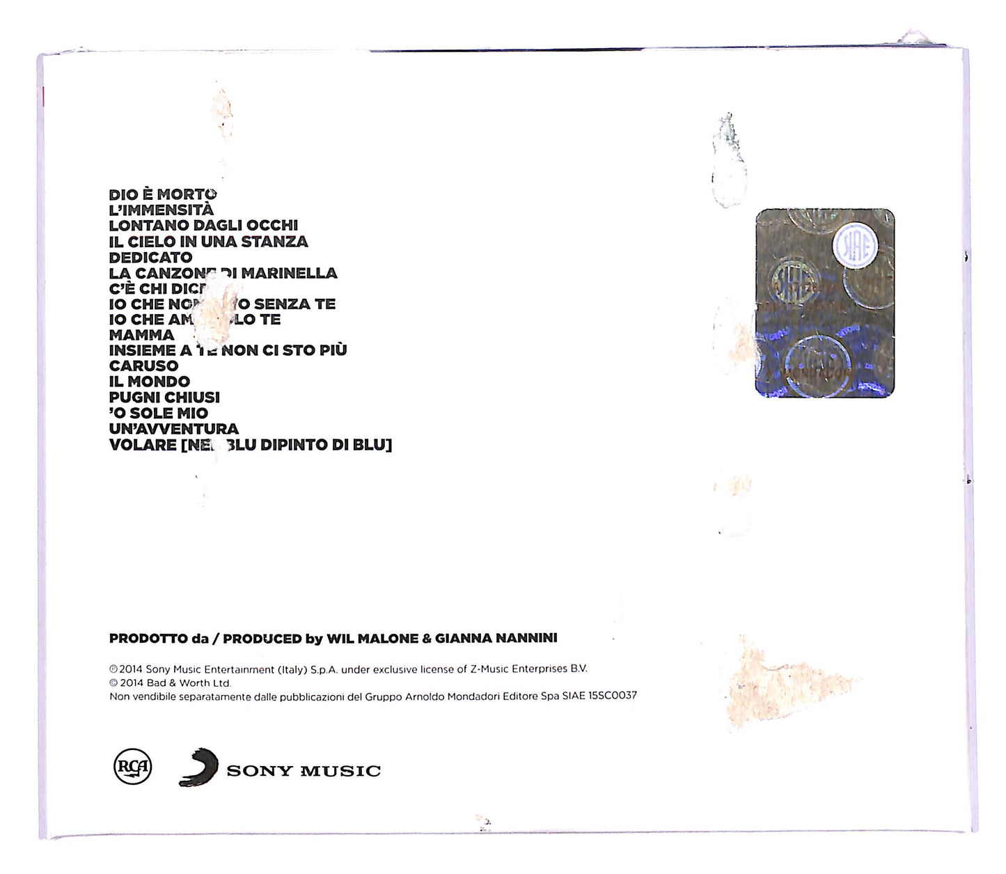 EBOND Gianna Nannini - Hitalia EDITORIALE CD CD060119