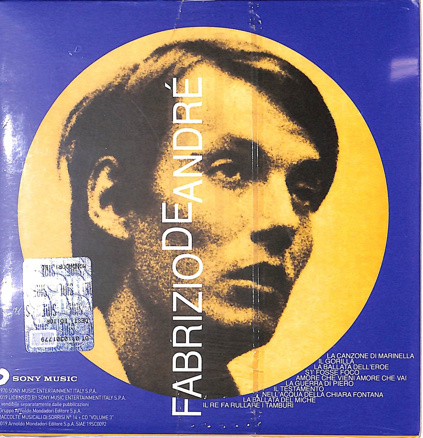 EBOND Fabrizio De Andre' - Volume 3 EDITORIALE CD CD060130