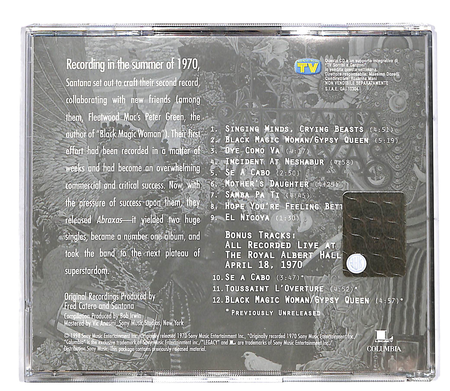 EBOND Santana - Abraxas EDITORIALE CD CD060323