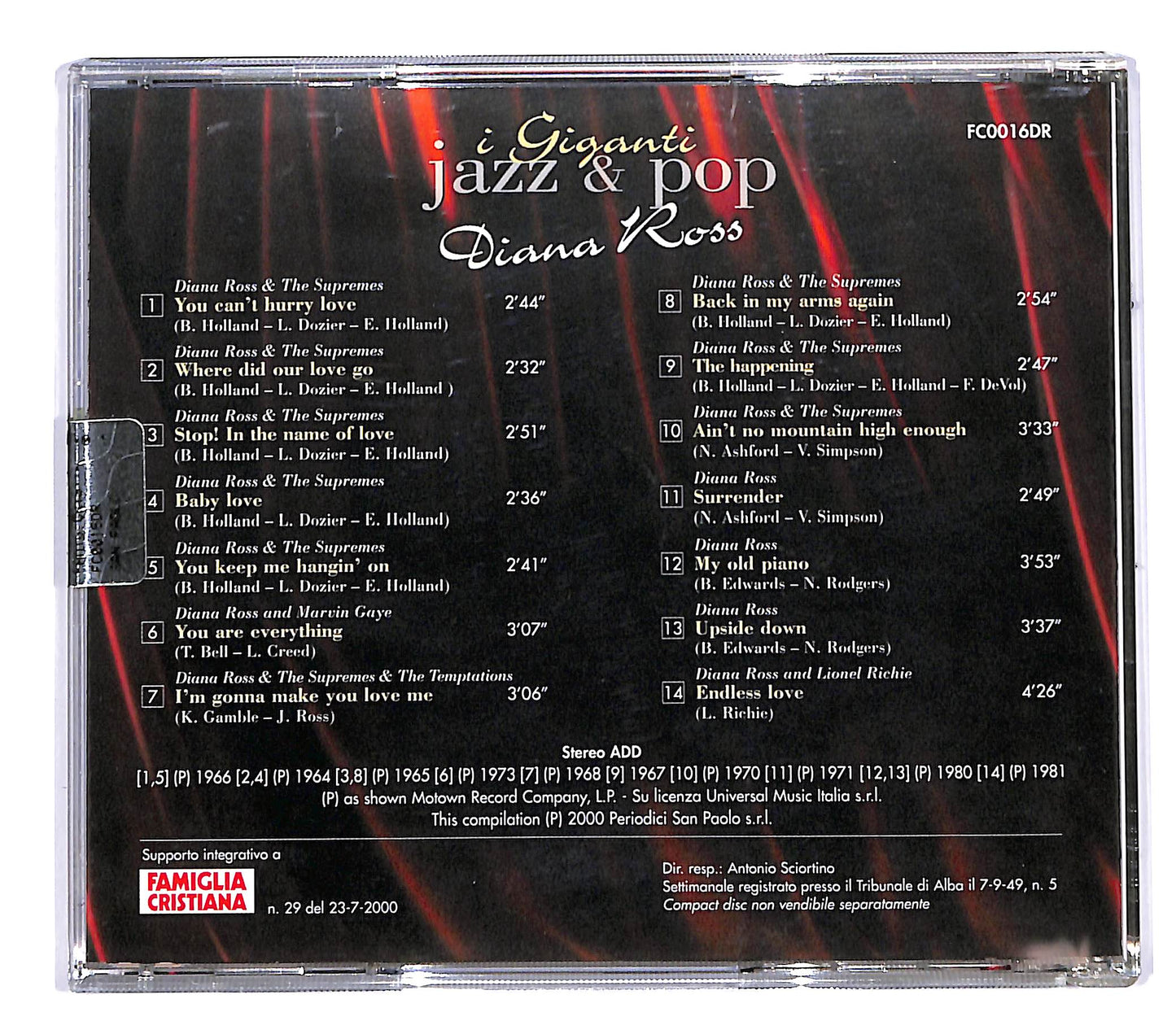 EBOND Diana Ross - Diana Ross EDITORIALE CD CD060340