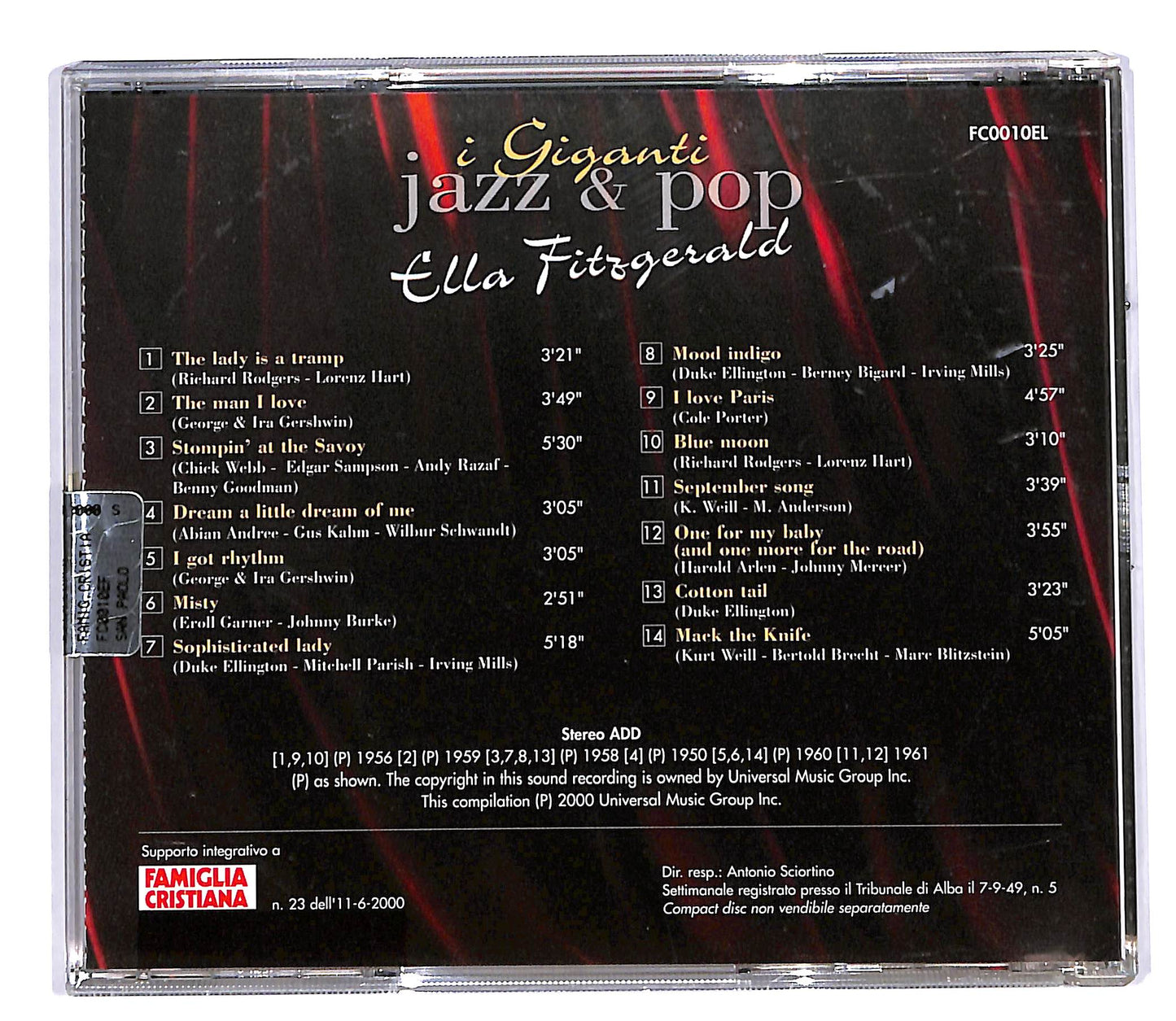 EBOND Ella Fitzgerald - Ella Fitzgerald EDITORIALE CD CD060343