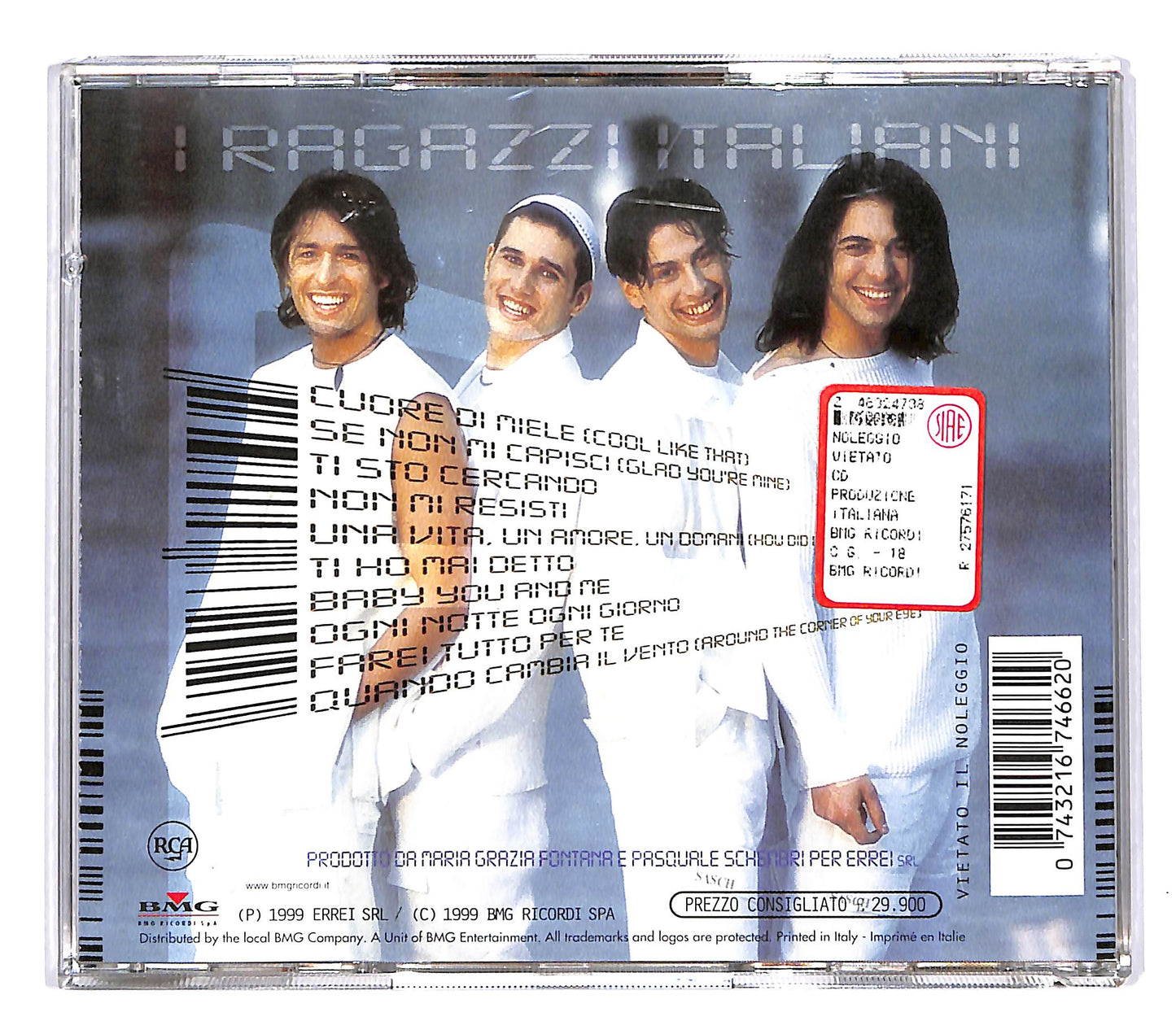 EBOND I Ragazzi Italiani - 999 CD CD060423