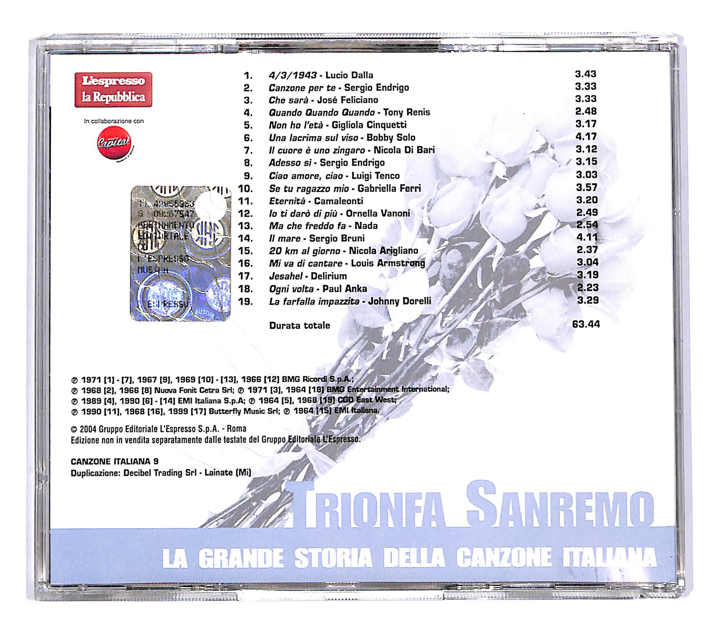EBOND Various - Trionfa Sanremo EDITORIALE CD CD060504