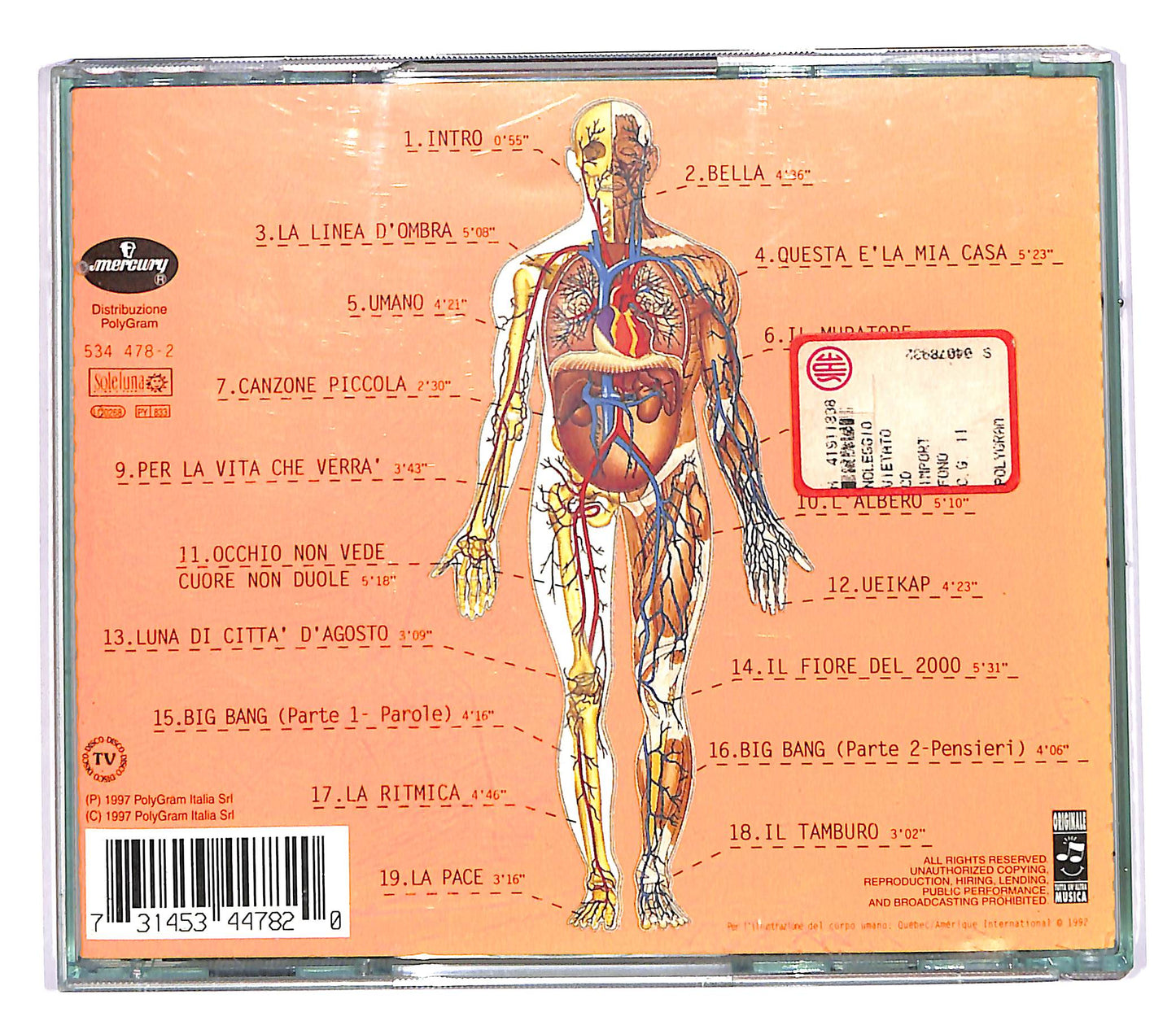 EBOND Jovanotti - Lorenzo 1997 - L'Albero CD CD060538