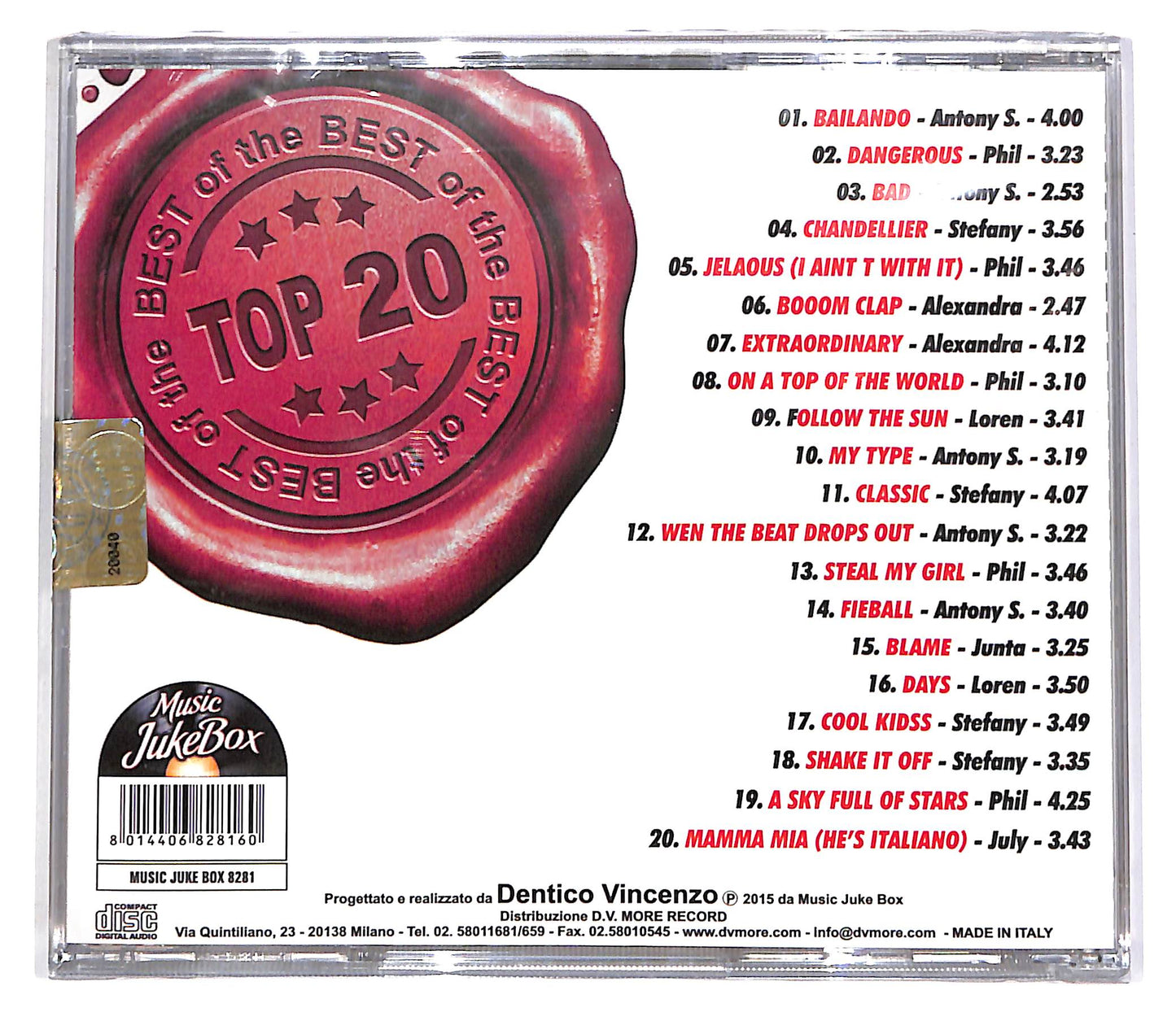 EBOND Music Juke Box - The Best Of Top 20 CD CD060814