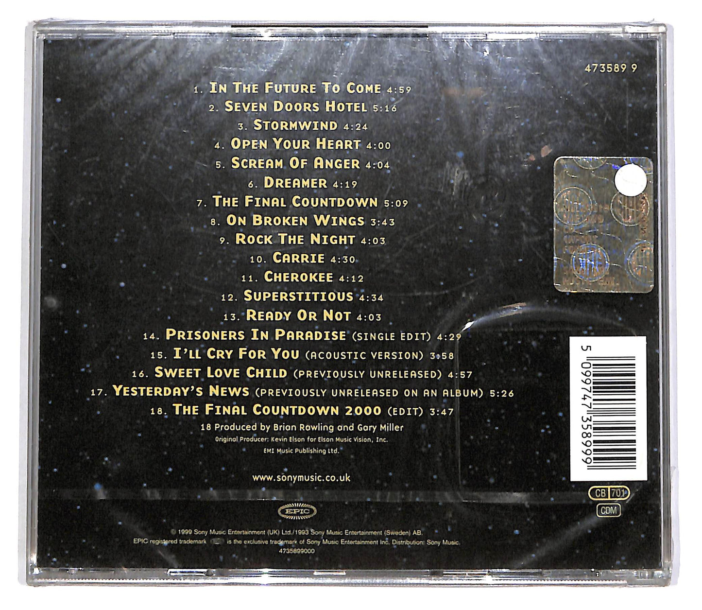 EBOND Europe - 1982 - 2000 CD CD060858