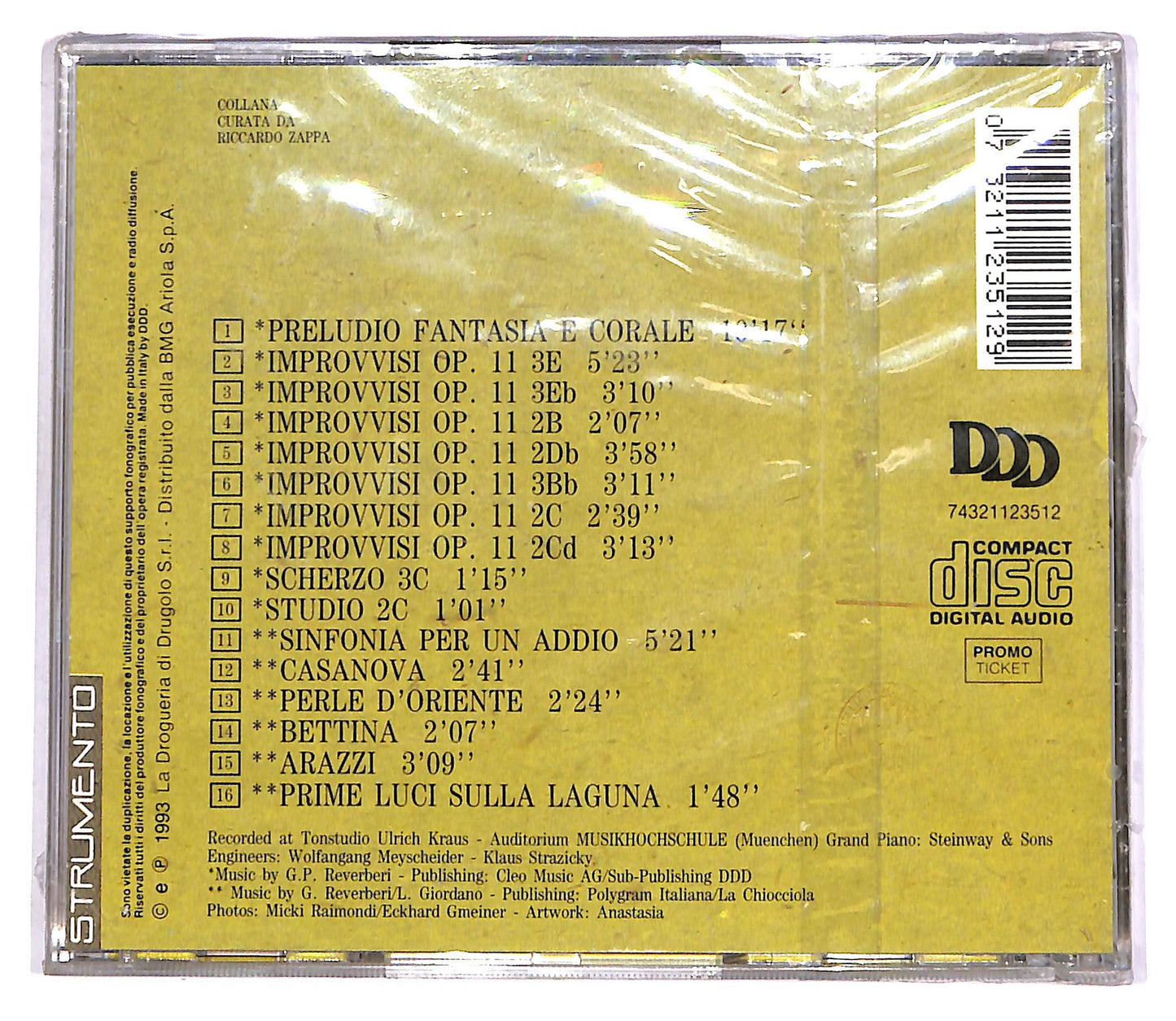 EBOND Gian Piero Reverberi - L'Antivirtuoso CD CD061048