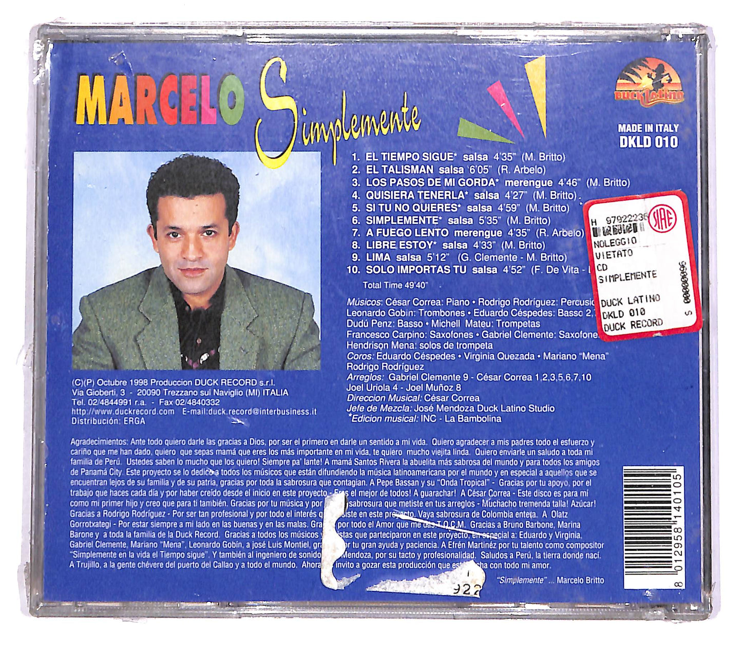 EBOND Marcelo - Simplemente CD CD061108