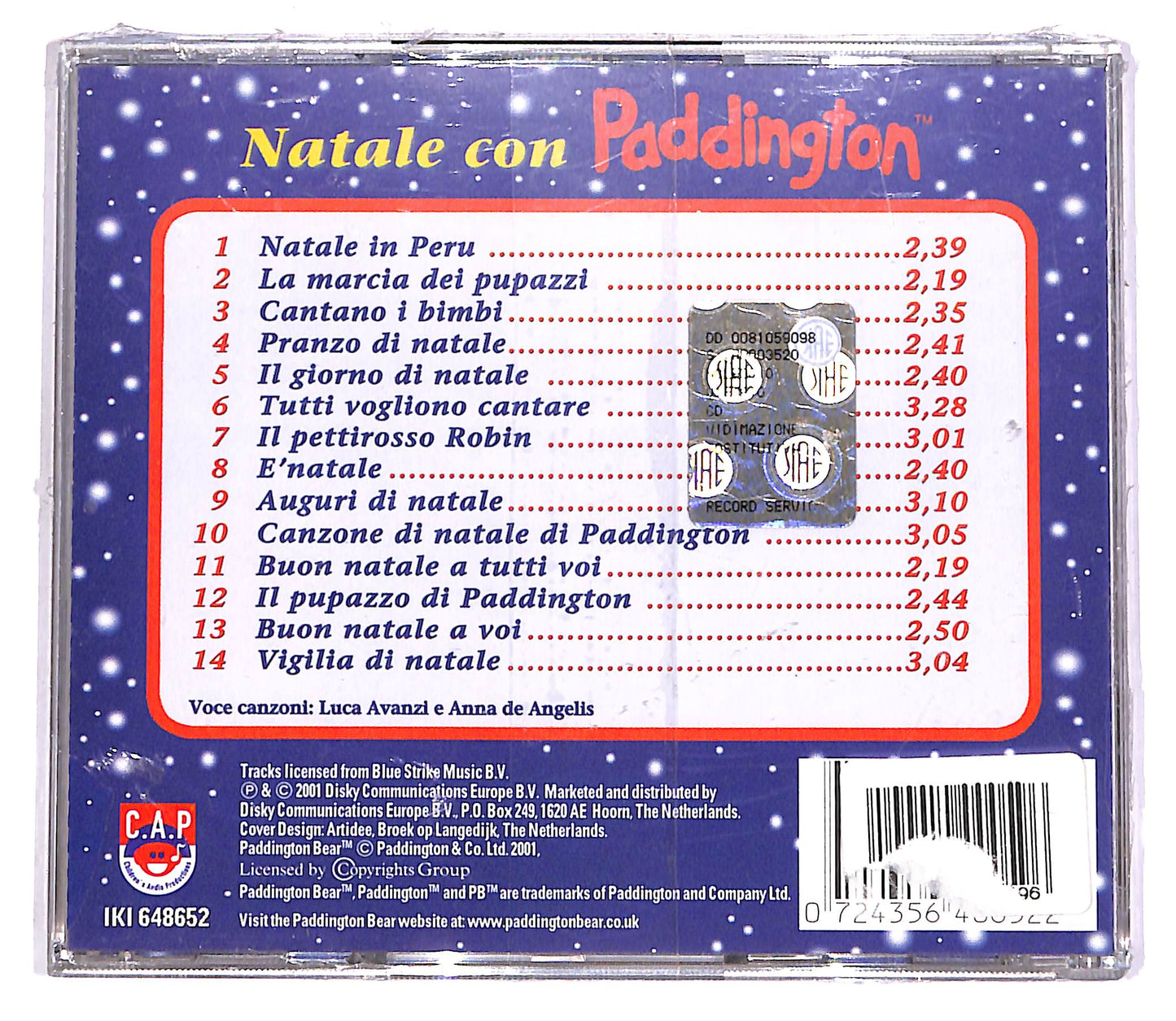 EBOND Various - Natale Con Paddington CD CD061121