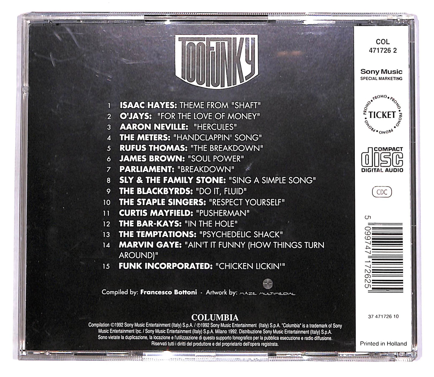 EBOND Various - Too Funky CD CD061211