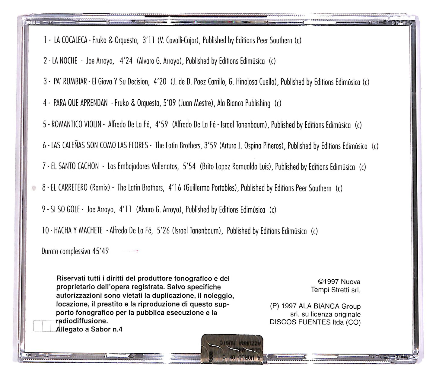 EBOND Various - Fiesta Colombiana EDITORIALE CD CD061218