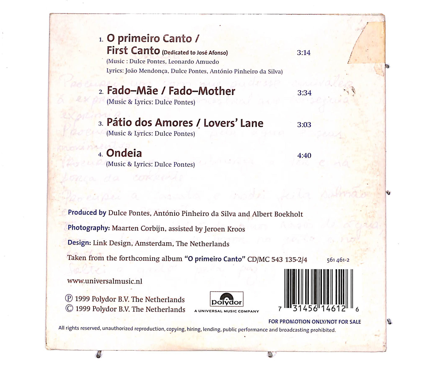 EBOND Dulce Pontes - O Primeiro Canto CD CD061256