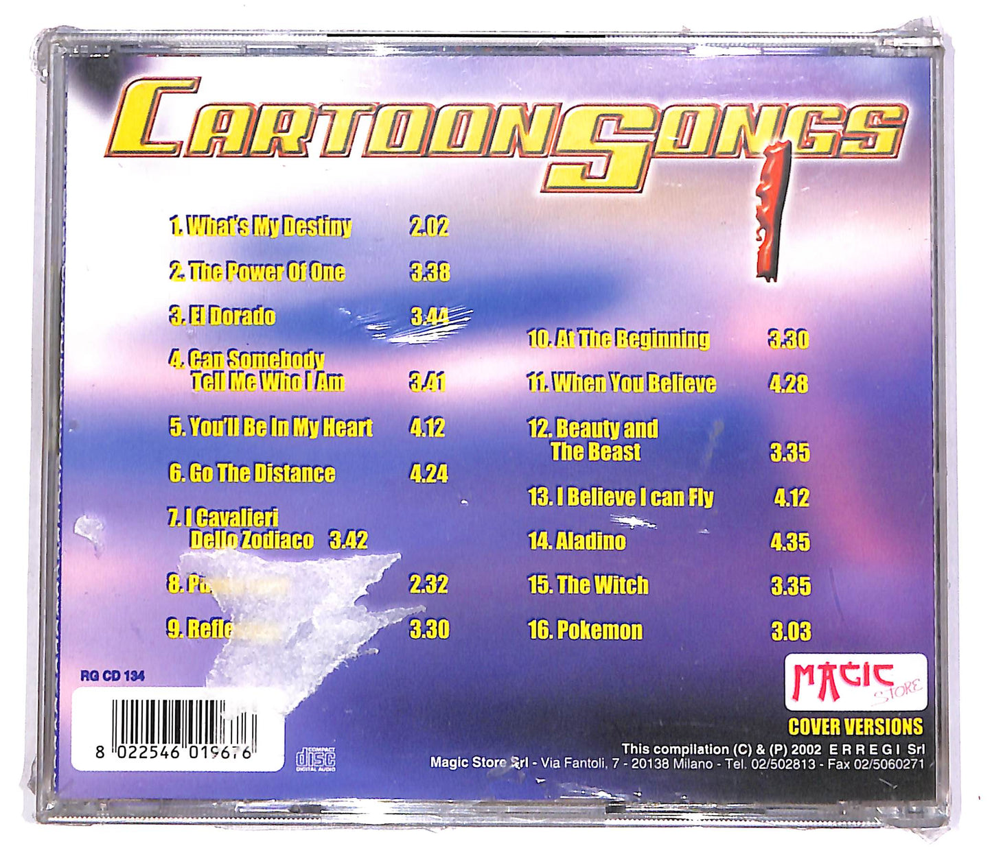 EBOND Various - Cartoon Songs CD CD061312